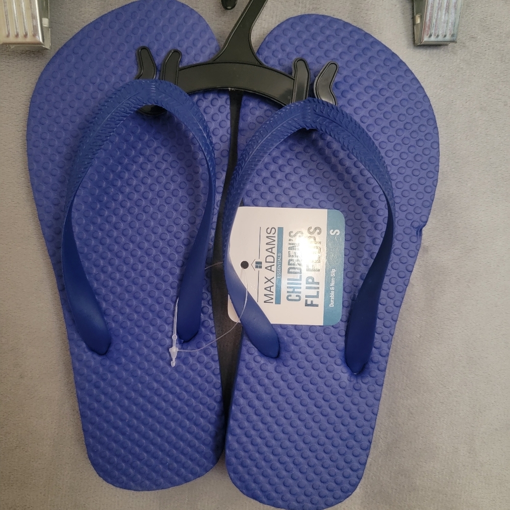 Max Adams Blue Flip Flops, Size S